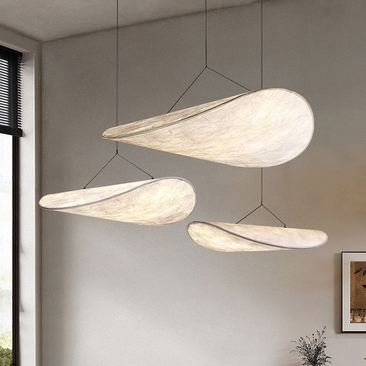 Javari Black Pendant Light | Silk Shade, Minimalist Design 3