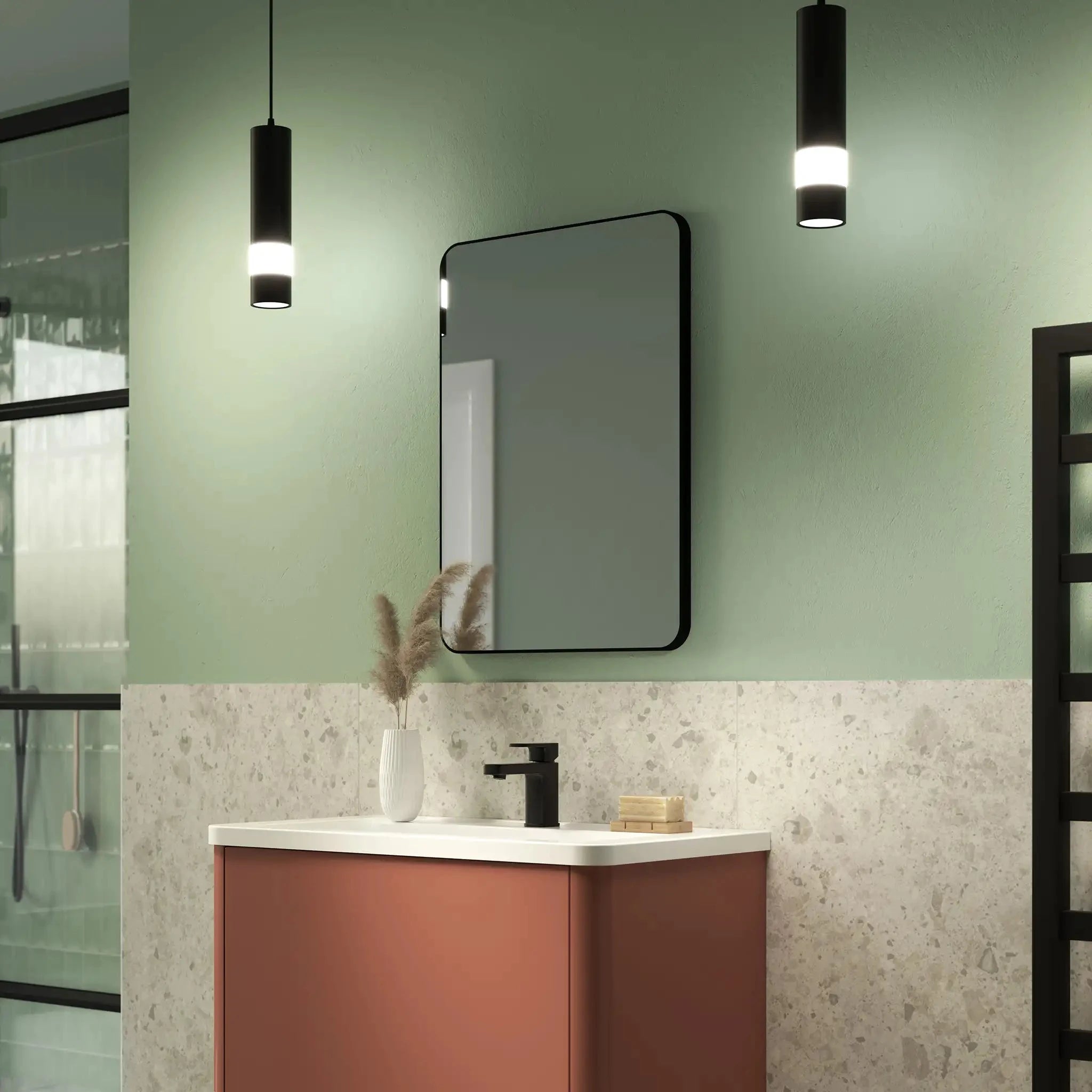 Jett Slim Frame Mirror | High-Quality Glass, Rotatable Design 10