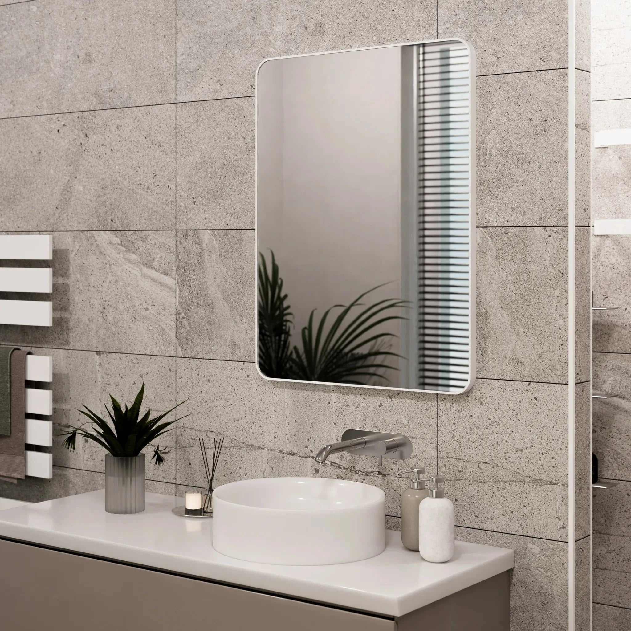 Jett Slim Frame Mirror | High-Quality Glass, Rotatable Design 12