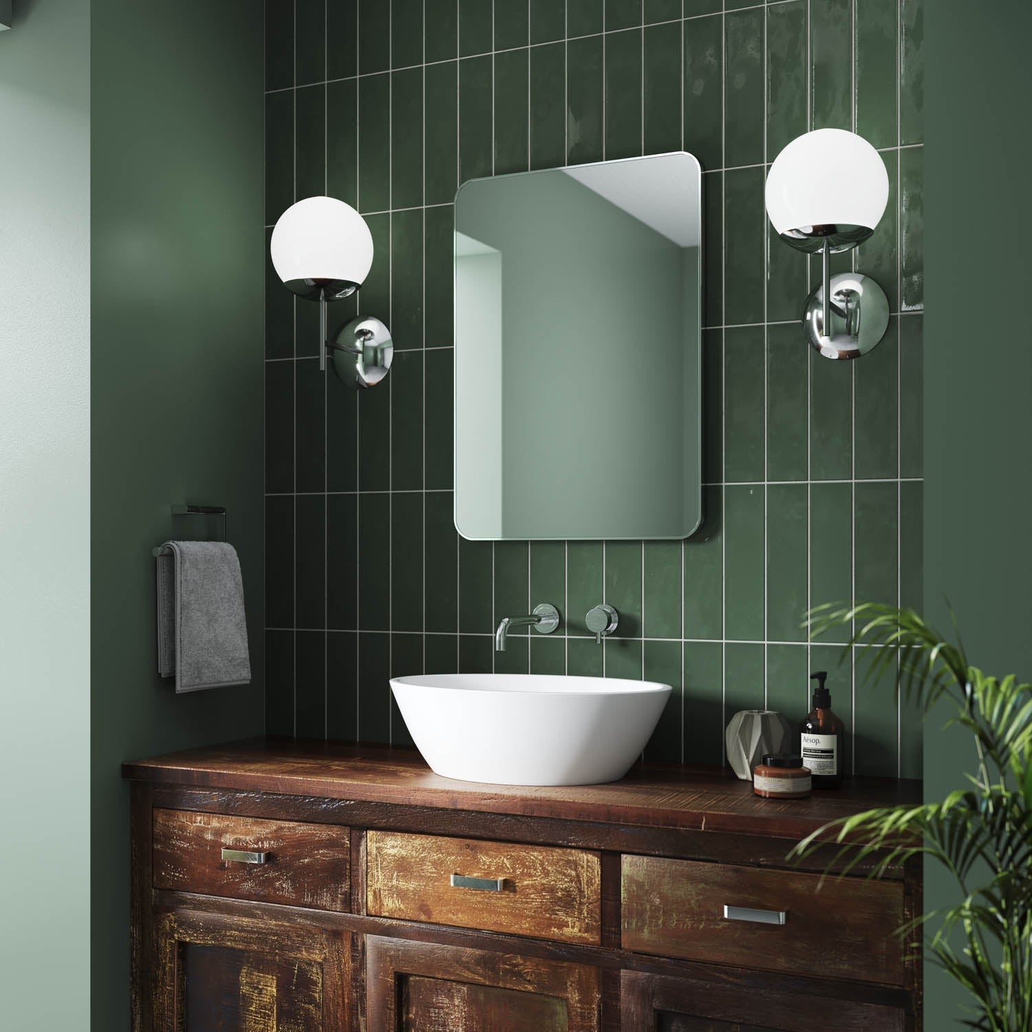 Jett Slim Frame Mirror | High-Quality Glass, Rotatable Design 13