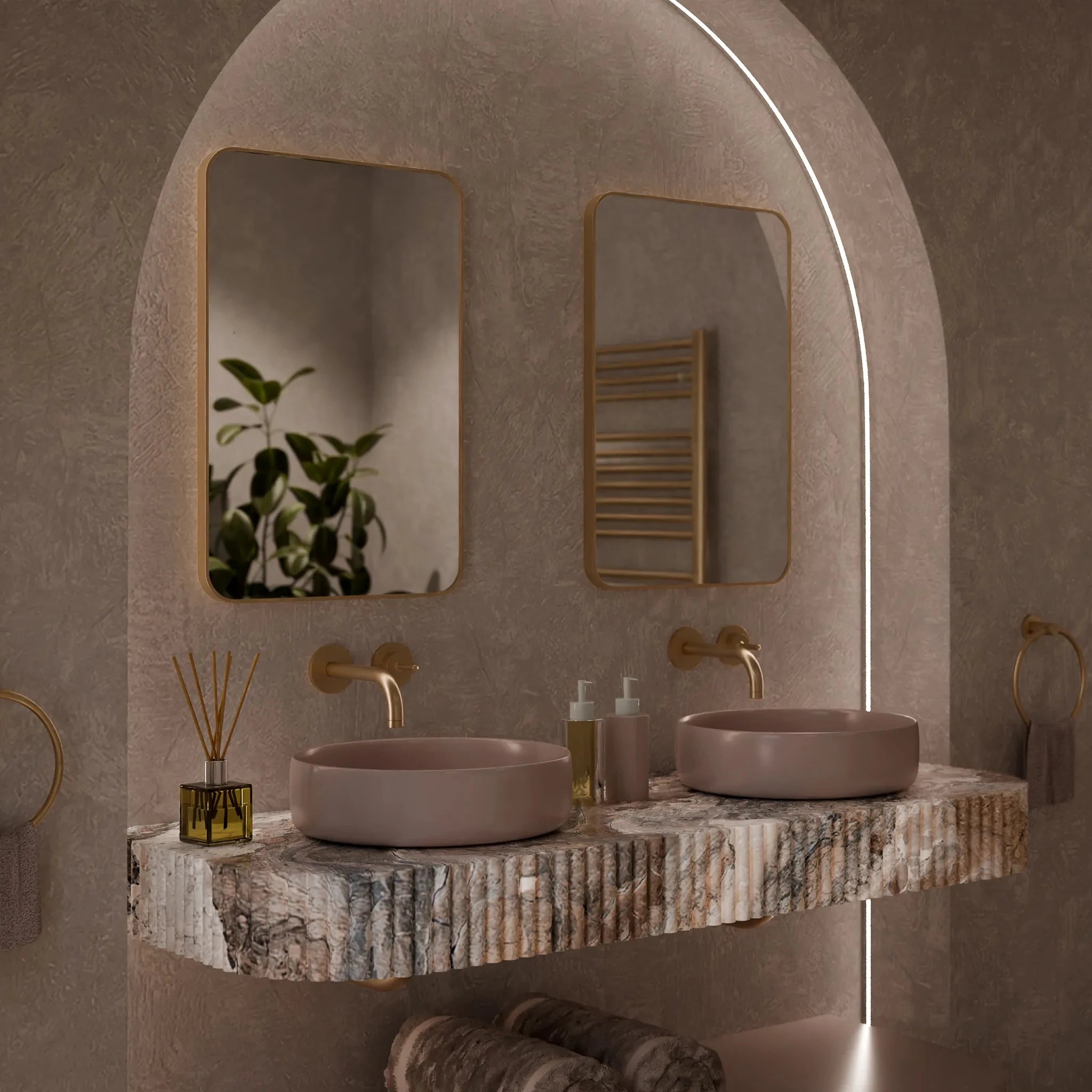 Jett Slim Frame Mirror | High-Quality Glass, Rotatable Design 15