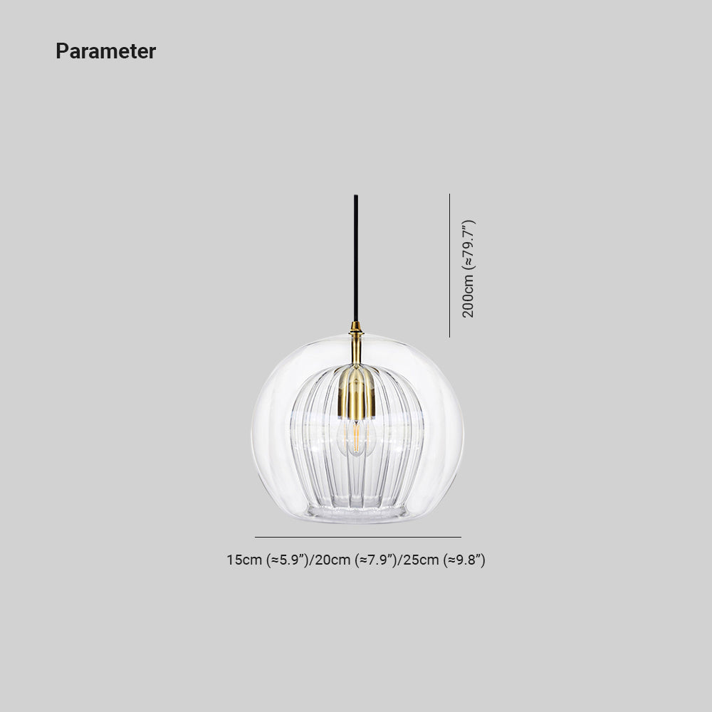 Juno Pendant Light | Clear and Amber Glass, Modern Kitchen Pendant Lighting 4