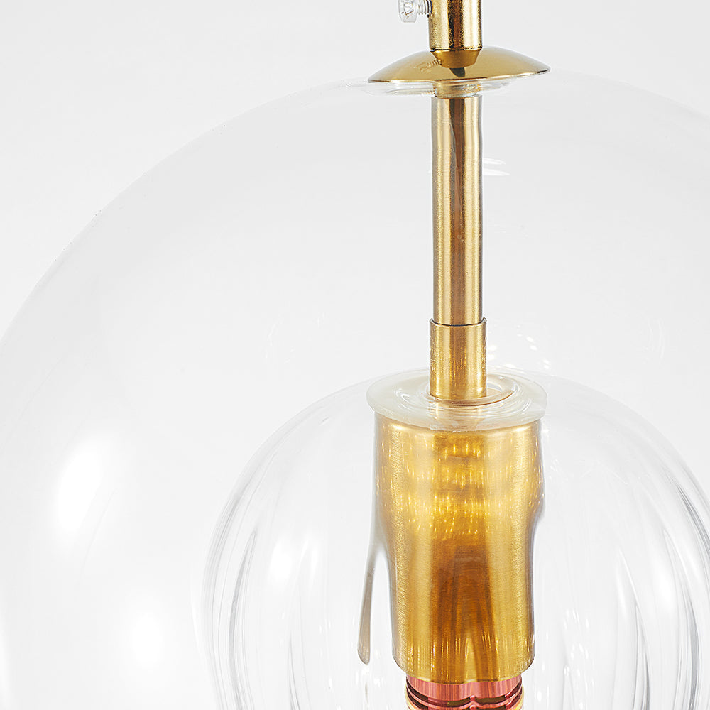 Juno Pendant Light | Clear and Amber Glass, Modern Kitchen Pendant Lighting 8