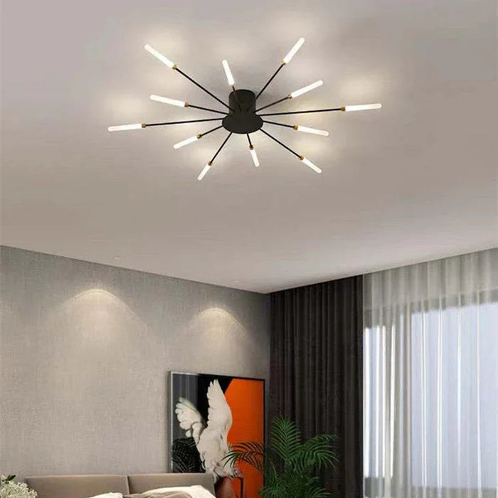 Lunara Ceiling Chandelier | Minimalist Metal, Integrated LED for Dining and Living Rooms 12