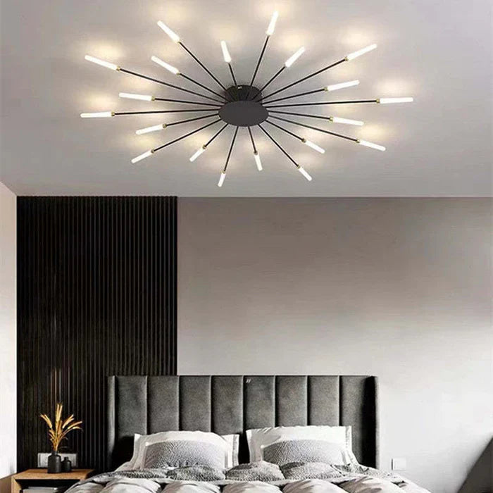 Lunara Ceiling Chandelier | Minimalist Metal, Integrated LED for Dining and Living Rooms 13