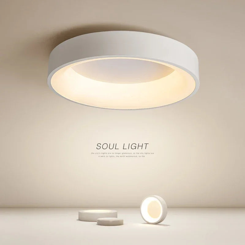 Mira Flush Mount Ceiling Light | LED, Minimalist Design 1