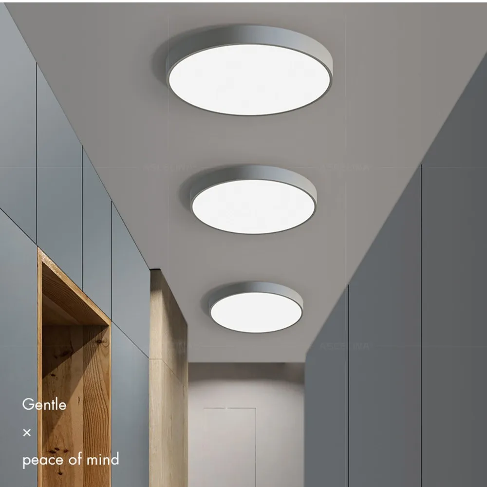 Mira Flush Mount Ceiling Light | Round LED, Minimalist Design 7