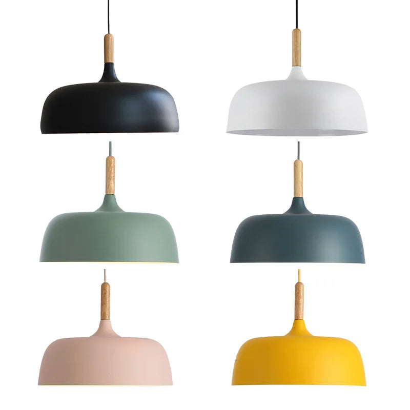 Mira Pendant Light | Wooden Accent, Scandinavian Design for Kitchen Island Lighting 3