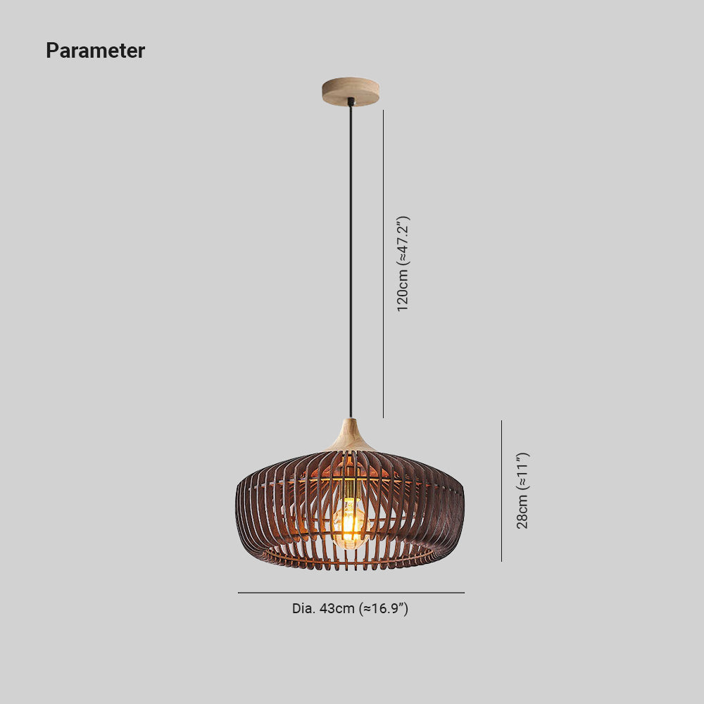 Muto Pendant Light | Wood, Nordic Japanese Design for Kitchen Pendant Lighting 3