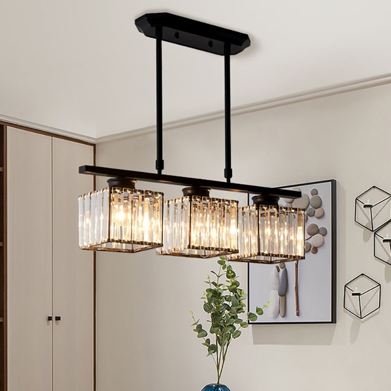 Noble Island Chandelier | Multi-Head Glass Design, Modern Dining Room Light 0