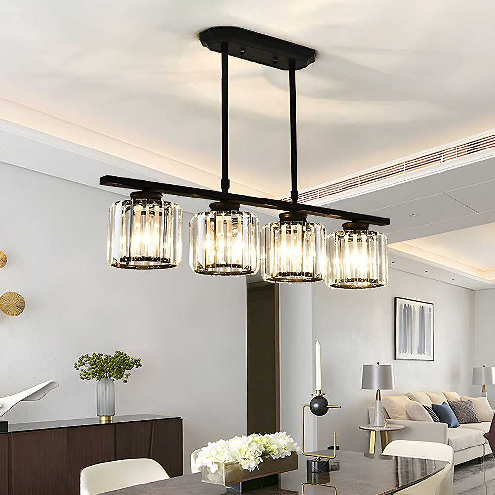 Noble Island Chandelier | Multi-Head Glass Design, Modern Dining Room Light 10