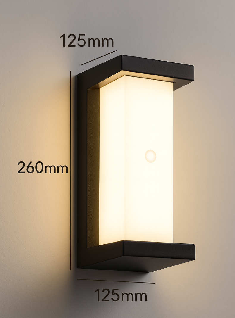 Oasis Motion Sensor Wall Lamp | Energy-Efficient LED, Weather Resistant 6
