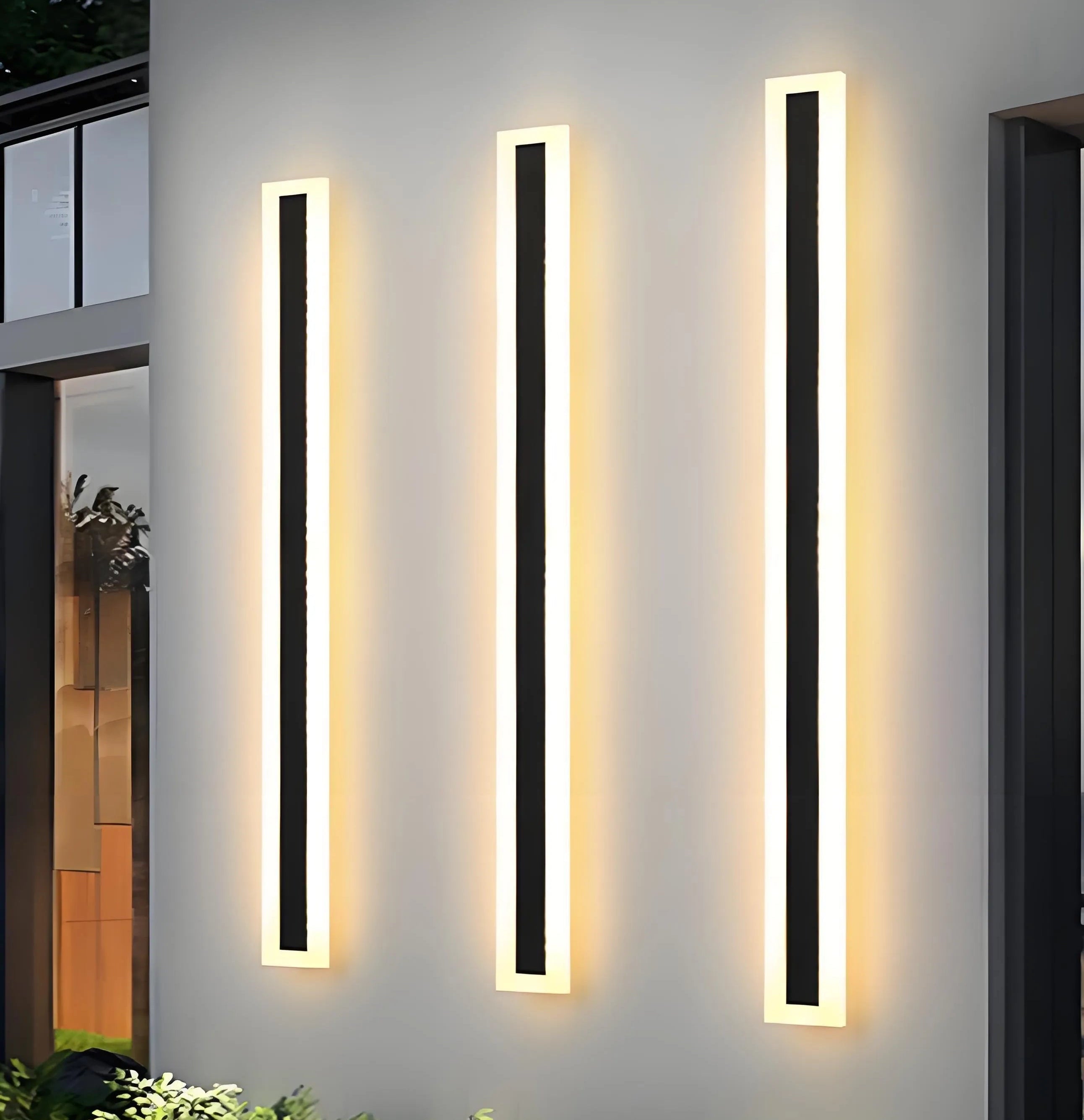 Olin Outdoor Wall Light | Black Metal, IP65 Waterproof with Motion Sensor 1