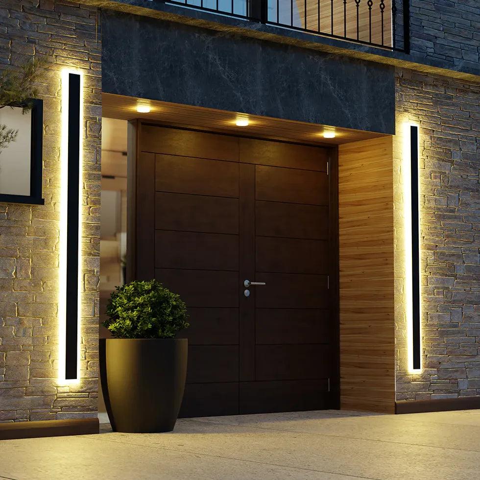 Olin Outdoor Wall Light | Black Metal, IP65 Waterproof with Motion Sensor 8