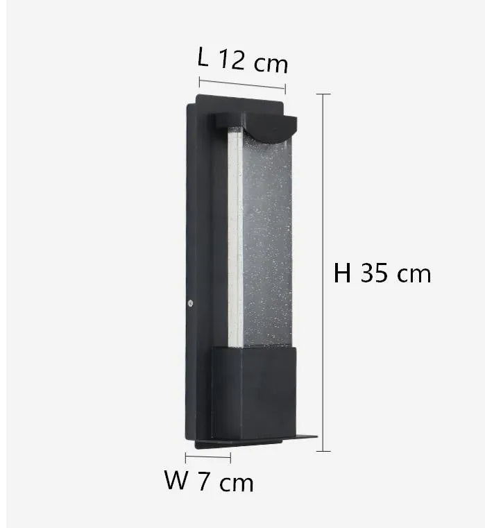 Oriana Outdoor Wall Lantern | Crystal Design, Motion Sensor, Waterproof 5