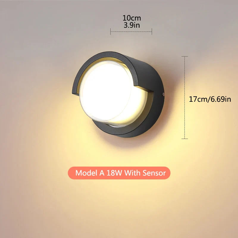 Oriana Outdoor Wall Light | Motion Sensor, Waterproof, Modern Design 4