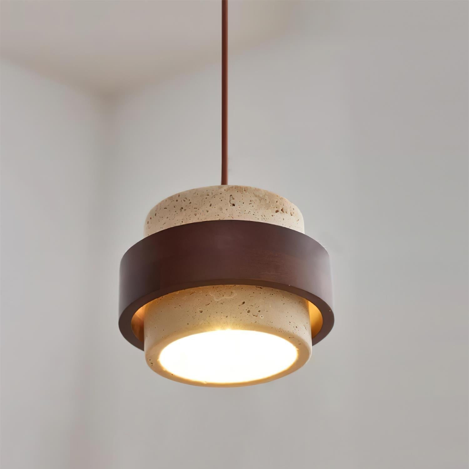 Pera Pendant Light | Travertine Stone, Modern Design 4