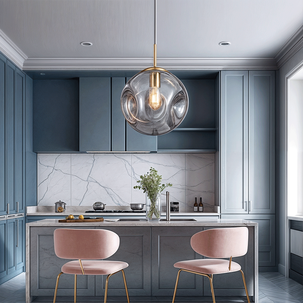 Savora Glass Pendant Light | Minimalist Design for Kitchen Lighting 8