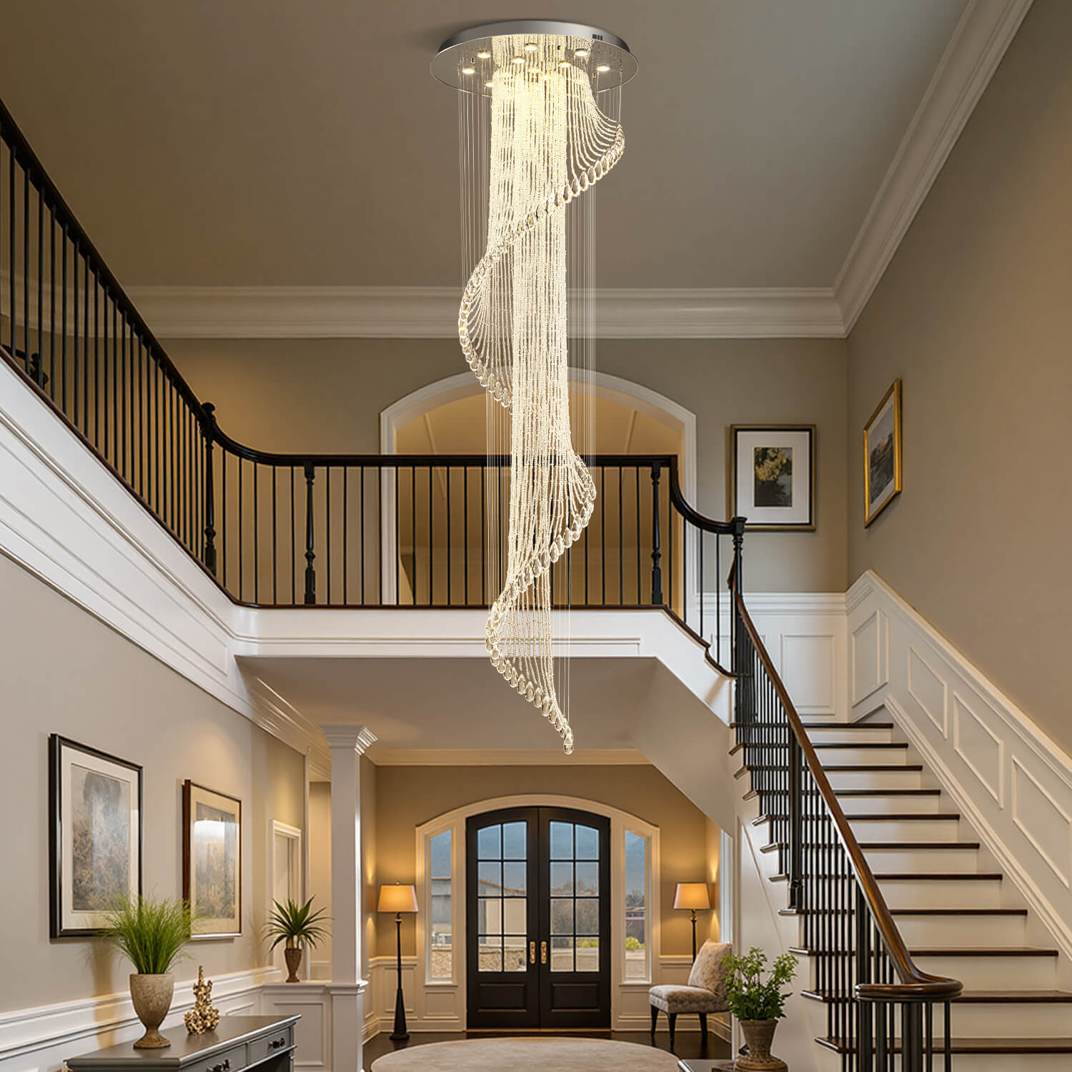 Sierra Spiral Chandelier | Crystal Design, Modern Elegance 4