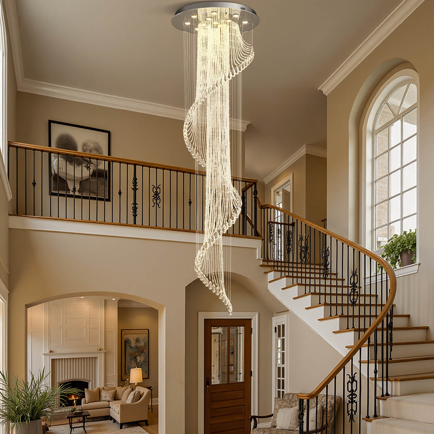 Sierra Spiral Chandelier | Crystal Design, Modern Elegance 5