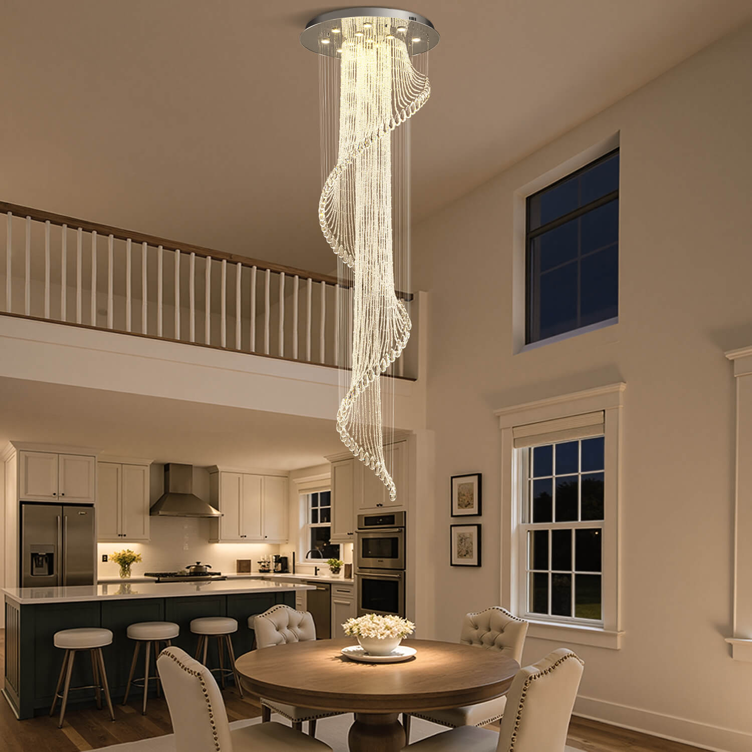 Sierra Spiral Chandelier | Crystal Design, Modern Elegance 7