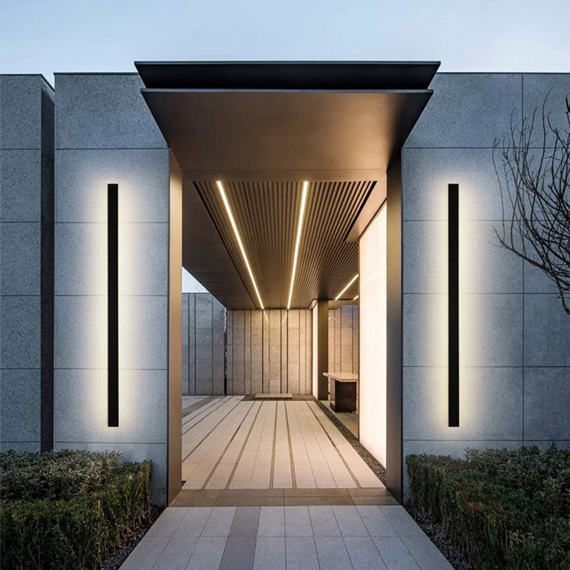 Silex Outdoor Wall Lamp | Sleek Black, Dimmable LED 0