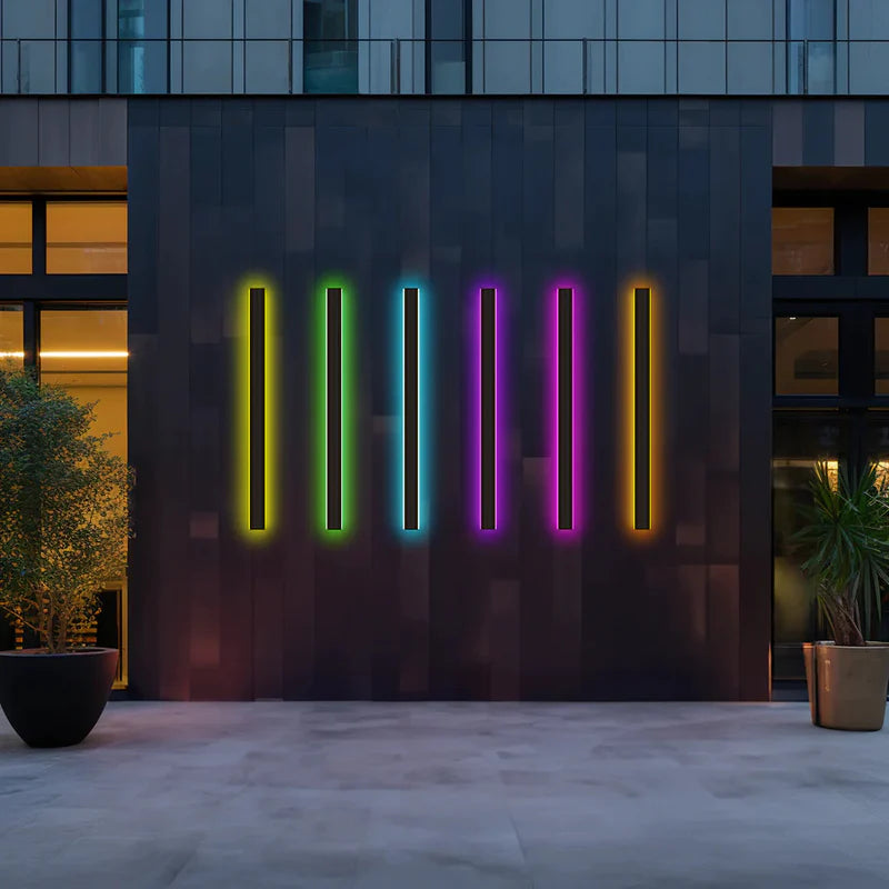 Silex Outdoor Wall Lamp | Sleek Black, Dimmable LED 13