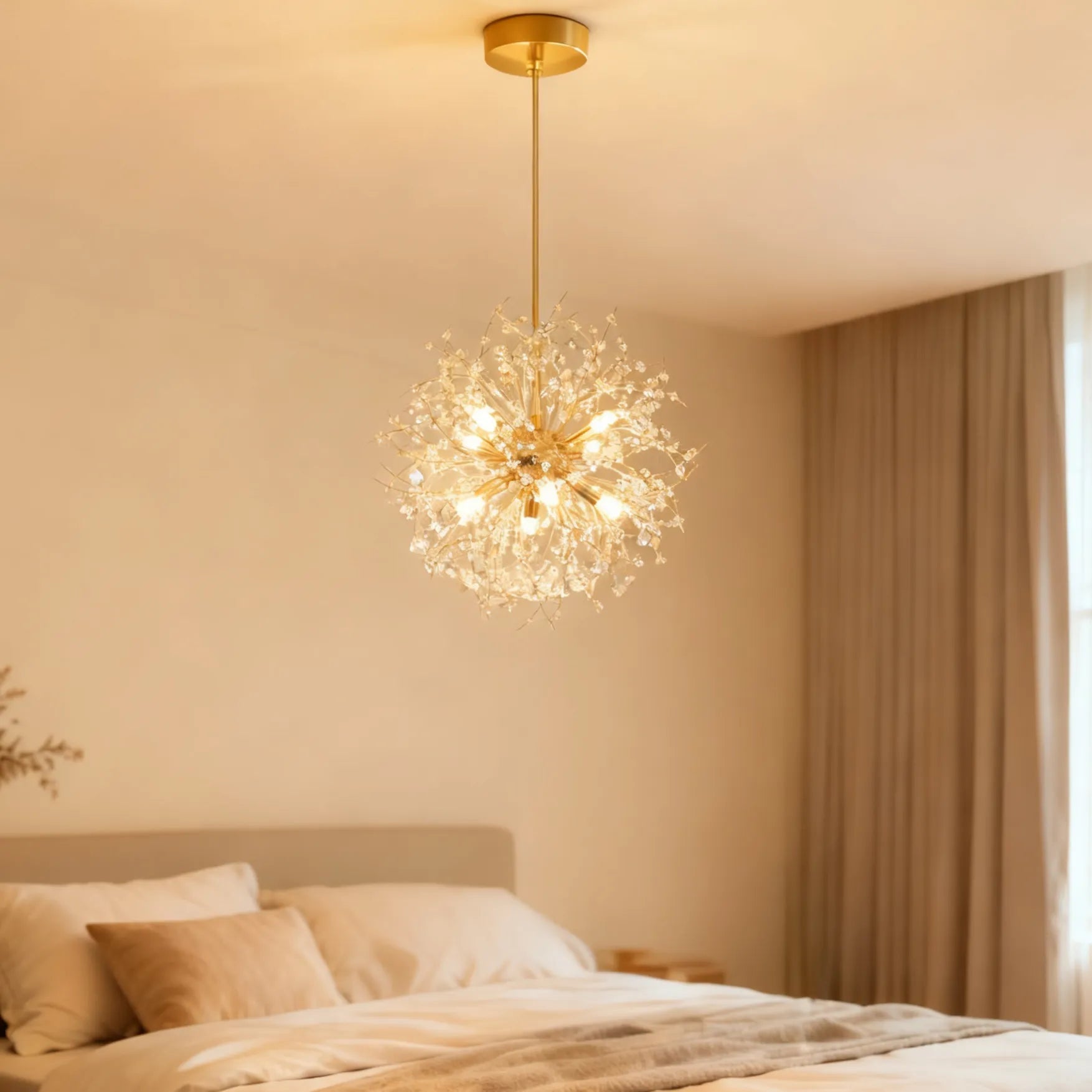 Sparrow Pendant Light | Crystal, Dimmable LED for Kitchen Pendant Lighting 2