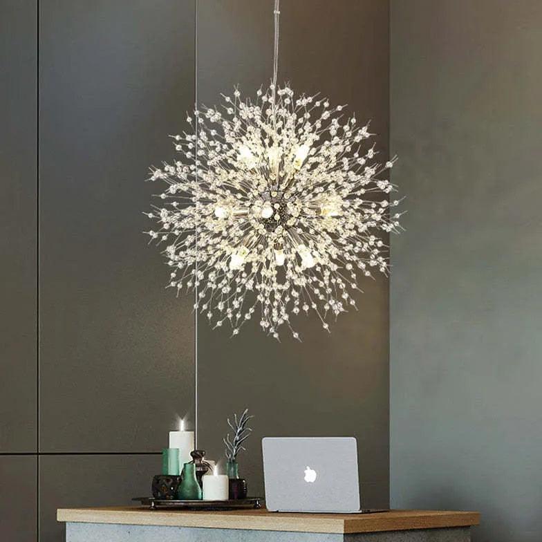 Sparrow Pendant Light | Crystal, Dimmable LED for Kitchen Pendant Lighting 3