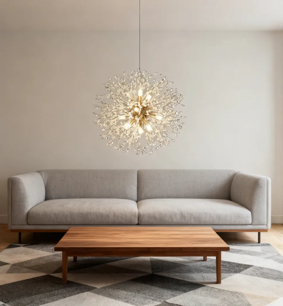 Sparrow Pendant Light | Crystal, Dimmable LED for Kitchen Pendant Lighting 5