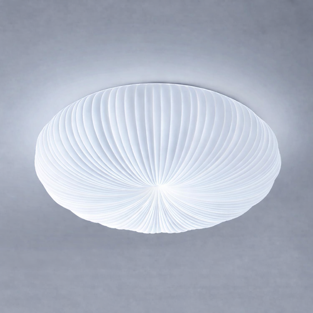 Tranquil Dome Ceiling Light | Flush Mount LED Fixture, Japandi Style 9