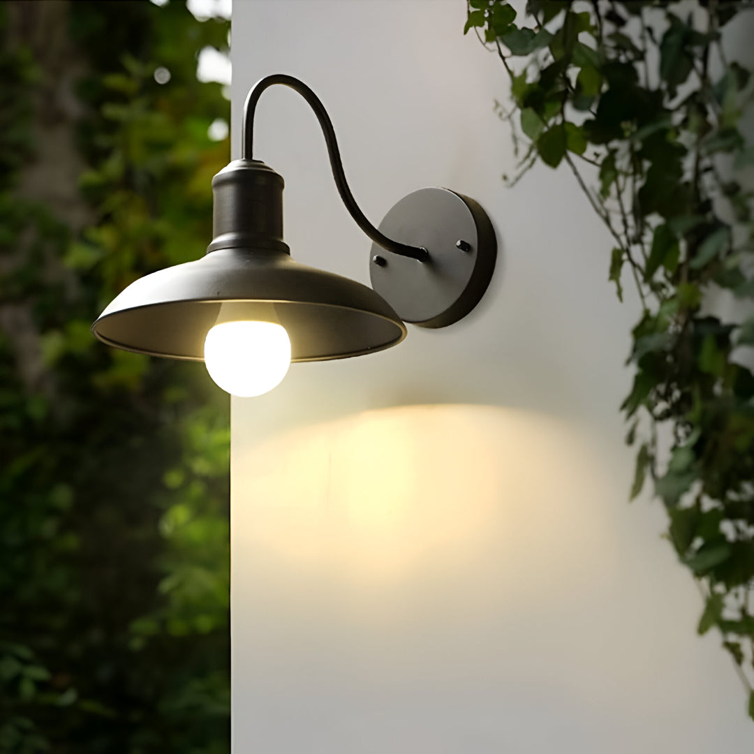 Vintara Outdoor Wall Lantern | Iron, LED Illumination for Garden and Exterior Walls 8