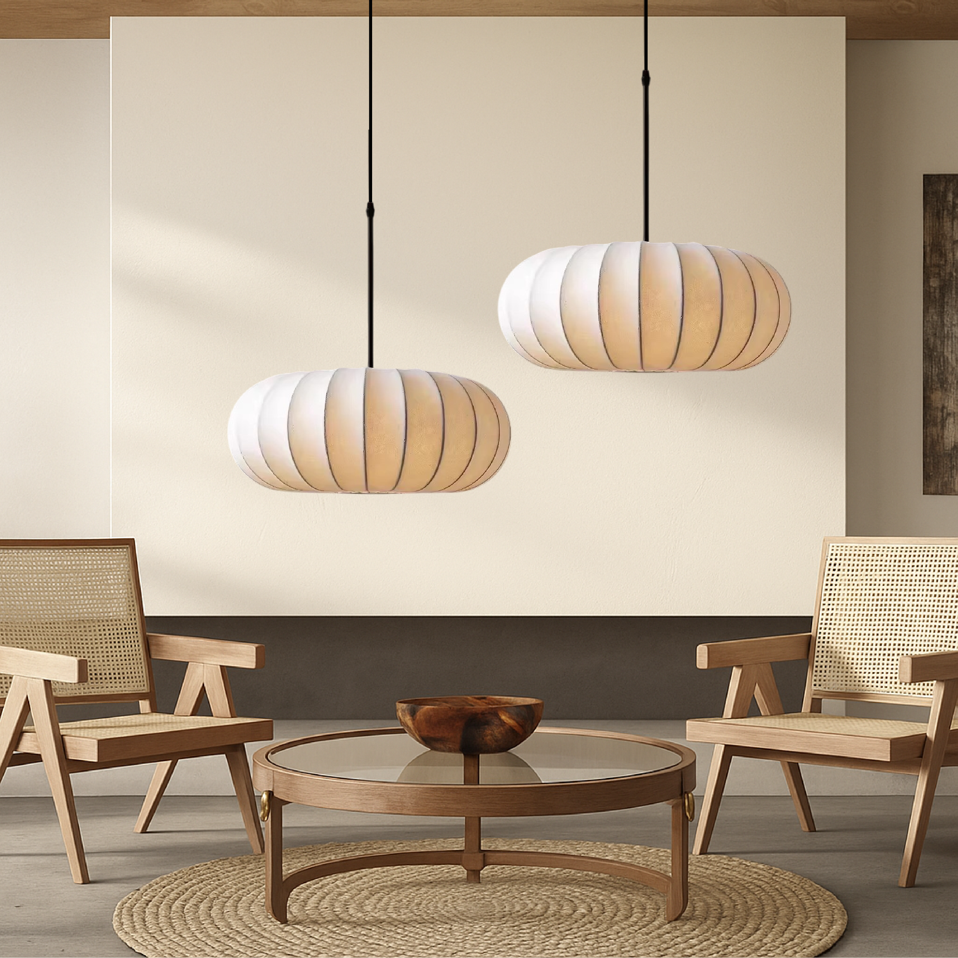Vivid Pendant Light | Handcrafted Silk, Adjustable Height Kitchen Pendant Lighting 3