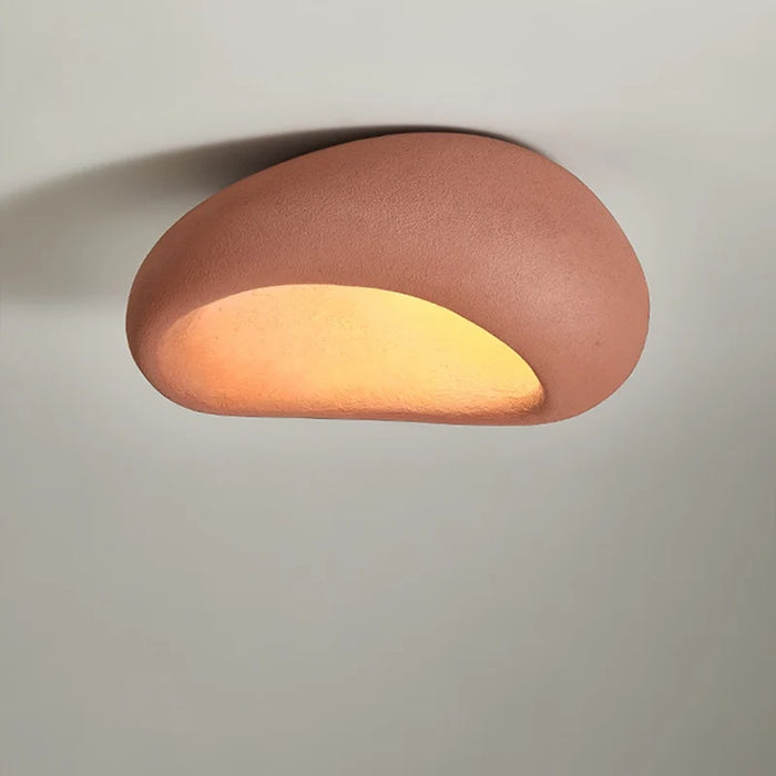 Wabina Ceiling Light Fixture | LED, Organic Stone Design, Minimalist 6