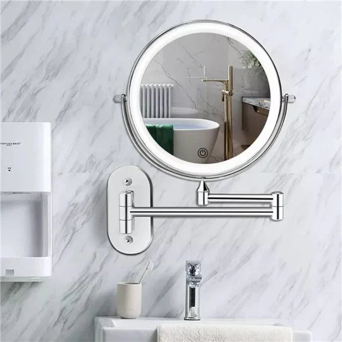 Wavely Makeup Mirror | LED Illumination, Adjustable Magnification 0