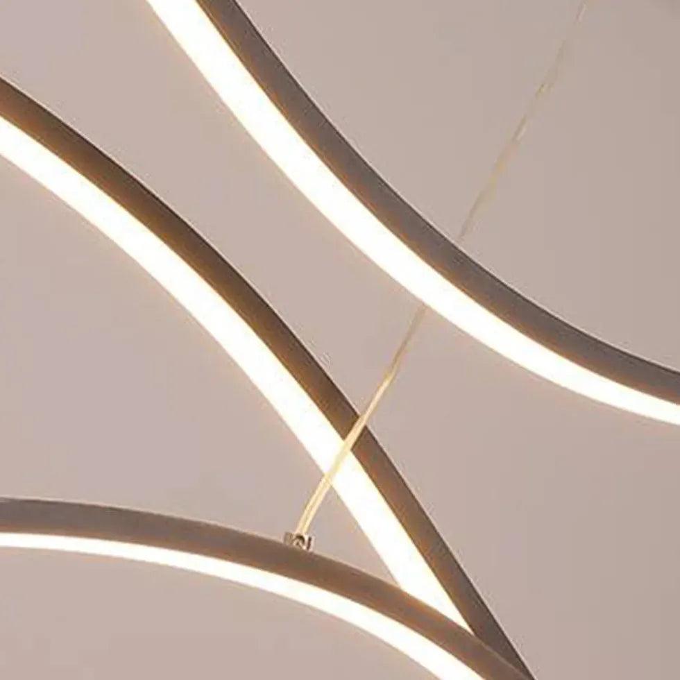 Waver Black Pendant Light | Dimmable Metal, Adjustable LED for Kitchen Island 6