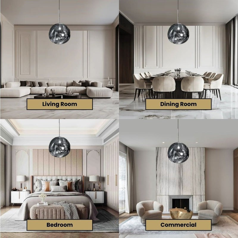 Luna Pendant Light | Handmade Acrylic, Modern Dining Lighting